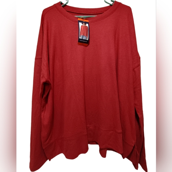 Lucky Brand Tops - Lucky Brand Women's Vibrant Red Pullover